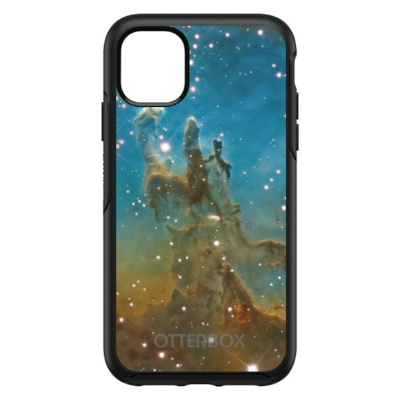 DistinctInk OtterBox Symmetry Custom Case for Apple iPhone 11 (6.1" Screen) - Show Your Love of Astronomy - Raised Bezel Screen Guard
