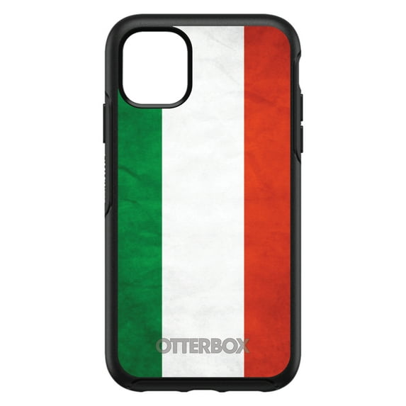 DistinctInk OtterBox Symmetry Custom Case for Apple iPhone 11 (6.1" Screen) - Hungary Old Flag - Wireless Charging Compatible