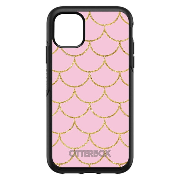 DistinctInk OtterBox Symmetry Custom Case for Apple iPhone 11 (6.1" Screen) - Scalloped Pattern - Raised Bezel Screen Guard