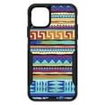 thumbnail image 1 of DistinctInk OtterBox Commuter Custom Case for Apple iPhone 11 Pro (5.8" Screen) - Blue Red Yellow Tribal Print - Tempered Glass Back, 1 of 2