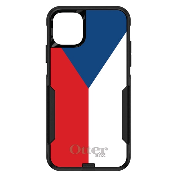 DistinctInk OtterBox Commuter Custom Case for Apple iPhone 11 Pro (5.8" Screen) - Czech Republic Flag - Shockproof Protection
