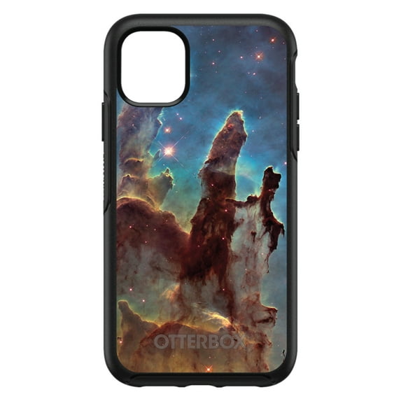 DistinctInk Case for iPhone 11 PRO (6.1" Screen) - OtterBox Symmetry Custom Black Case - Pillars of Creation - Show Your Love of Astronomy