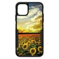thumbnail image 1 of DistinctInk Case for iPhone 11 Pro MAX (6.7" Screen) - OtterBox Commuter Custom Black Case - Green Blue Yellow Sunflowers, 1 of 2