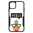 thumbnail image 1 of DistinctInk OtterBox Commuter Custom Case for Apple iPhone 11 Pro Max (6.5" Screen) - Hello Cartoon Pineapple - Tempered Glass Back, 1 of 2