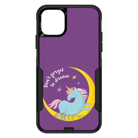 DistinctInk OtterBox Commuter Custom Case for Apple iPhone 11 Pro Max (6.5" Screen) - Don't Forget to Dream - Slim Profile Design