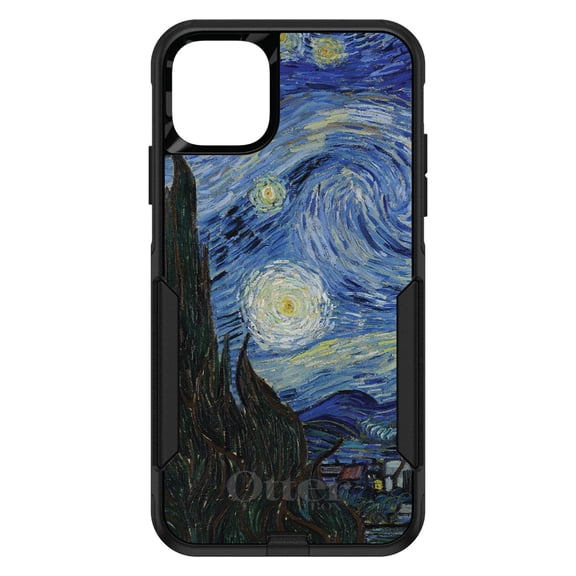 DistinctInk OtterBox Commuter Custom Case for Apple iPhone 11 Pro Max (6.5" Screen) - Classic Art - Lightweight Grip