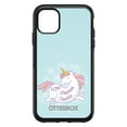 thumbnail image 1 of DistinctInk Case for iPhone 11 Pro MAX (6.7" Screen) - OtterBox Symmetry Custom Black Case - Flying Unicorn - Love / Dream / Create, 1 of 2