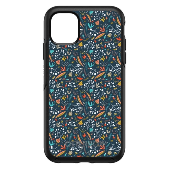 DistinctInk OtterBox Symmetry Custom Case for Apple iPhone 11 Pro Max (6.5" Screen) - Navy Red White - Raised Bezel Screen Guard