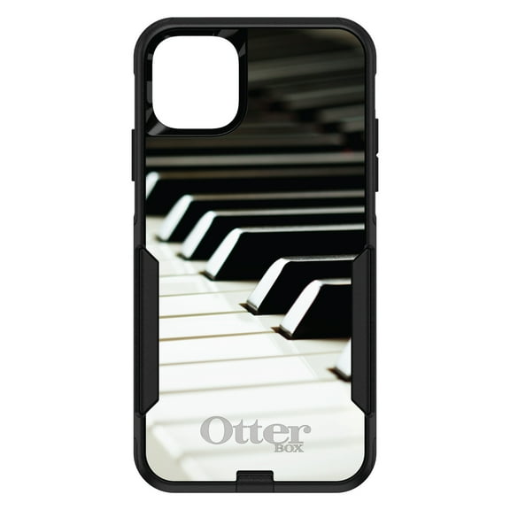 DistinctInk OtterBox Commuter Custom Case for Apple iPhone 12 (6.1" Screen) - Piano Keys Keyboard - Slim Profile Design