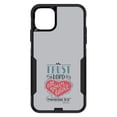 thumbnail image 1 of DistinctInk OtterBox Commuter Custom Case for Apple iPhone 12 (6.1" Screen) - Trust In The Lord All Your Heart - Slim Profile Design, 1 of 2