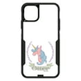 thumbnail image 1 of DistinctInk Case for iPhone 12 / 12 PRO (6.1" Screen) - OtterBox Commuter Custom Black Case - Unicorn - Make Your Own Magic - White, 1 of 2