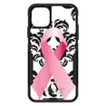 thumbnail image 1 of DistinctInk OtterBox Commuter Custom Case for Apple iPhone 12 Pro Max (6.7" Screen) - Breast Cancer Awareness - Lightweight Grip, 1 of 2
