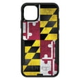 thumbnail image 1 of DistinctInk Case for iPhone 13 (6.1" Screen) - OtterBox Commuter Custom Black Case - Old Weather Maryland Flag - Show Your Love of Maryland, 1 of 2