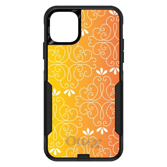 DistinctInk OtterBox Commuter Custom Case for Apple iPhone 13 (6.1" Screen) - Yellow Orange Red Gradient - Shockproof Protection