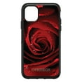 thumbnail image 1 of DistinctInk Case for iPhone 13 (6.1" Screen) - OtterBox Symmetry Custom Black Case - Dew Covered Red Rose, 1 of 2
