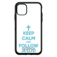 thumbnail image 1 of DistinctInk Case for iPhone 13 (6.1" Screen) - OtterBox Symmetry Custom Black Case - Keep Calm and Follow Jesus - Show Your Love of Christ, 1 of 2