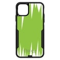 thumbnail image 1 of DistinctInk OtterBox Commuter Custom Case for Apple iPhone 13 Mini (5.4" Screen) - Lime Green White Spikes - Tempered Glass Back, 1 of 2