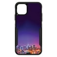 thumbnail image 1 of DistinctInk Case for iPhone 13 MINI (5.4" Screen) - OtterBox Commuter Custom Black Case - New York Skyline Night - The Big Apple, 1 of 2