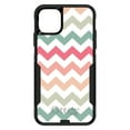 thumbnail image 1 of DistinctInk Case for iPhone 13 MINI (5.4" Screen) - OtterBox Commuter Custom Black Case - Pastel Chevron Wave Stripes - Chevron Stripes Pattern, 1 of 2