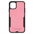 thumbnail image 1 of DistinctInk Case for iPhone 13 MINI (5.4" Screen) - OtterBox Commuter Custom Black Case - Pink & Gold Star Pattern, 1 of 2