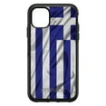 thumbnail image 1 of DistinctInk Case for iPhone 13 MINI (5.4" Screen) - OtterBox Symmetry Custom Black Case - Greece Waving Flag, 1 of 2