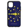 thumbnail image 1 of DistinctInk OtterBox Symmetry Custom Case for Apple iPhone 13 Mini (5.4" Screen) - US State Flag - Tempered Glass Back, 1 of 2