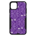 thumbnail image 1 of DistinctInk OtterBox Commuter Custom Case for Apple iPhone 13 Pro (6.1" Screen) - Purple White Floral - Lightweight Grip, 1 of 2