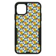 thumbnail image 1 of DistinctInk Case for iPhone 13 PRO (6.1" Screen) - OtterBox Commuter Custom Black Case - Summer Vibes Floral Pattern Orange Blue Yellow, 1 of 2