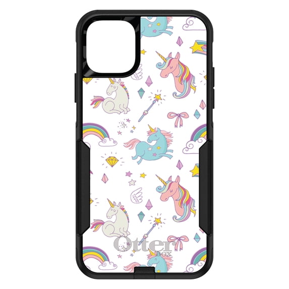 DistinctInk OtterBox Commuter Custom Case for Apple iPhone 13 Pro (6.1" Screen) - White - Lightweight Grip