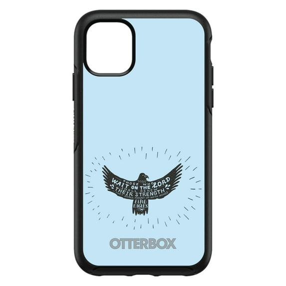 DistinctInk OtterBox Symmetry Custom Case for Apple iPhone 13 Pro (6.1" Screen) - MountUp with Wings Like Eagles - Wireless Charging Compatible
