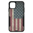 thumbnail image 1 of DistinctInk Case for iPhone 13 Pro MAX (6.7" Screen) - OtterBox Commuter Custom Black Case - US Flag on Diamond Plate Steel Image, 1 of 2