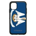 thumbnail image 1 of DistinctInk Case for iPhone 13 Pro MAX (6.7" Screen) - OtterBox Symmetry Custom Black Case - Louisiana State Flag - US State Flag, 1 of 2