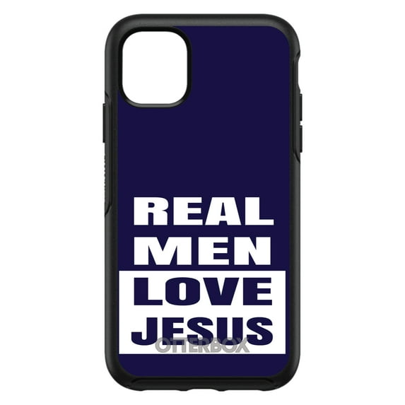 DistinctInk OtterBox Symmetry Custom Case for Apple iPhone 13 Pro Max (6.7" Screen) - Show Your Love of Christ - Tempered Glass Back
