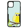 thumbnail image 1 of DistinctInk Case for iPhone 14 (6.1" Screen) - OtterBox Commuter Custom Black Case - Yellow Owl Cartoon - Cartoon Owls, 1 of 2
