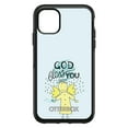 thumbnail image 1 of DistinctInk Case for iPhone 14 (6.1" Screen) - OtterBox Symmetry Custom Black Case - God Bless You - Angel - Yellow Teal, 1 of 2