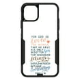 thumbnail image 1 of DistinctInk Case for iPhone 14 PLUS (6.7" Screen) - OtterBox Commuter Custom Black Case - John 3:16 - For God So Loved The World, 1 of 2