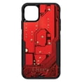 thumbnail image 1 of DistinctInk Case for iPhone 14 PLUS (6.7" Screen) - OtterBox Commuter Custom Black Case - Red Circuit Board Image - Printed Circuit Board Image, 1 of 2
