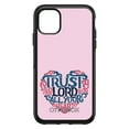 thumbnail image 1 of DistinctInk Case for iPhone 14 PLUS (6.7" Screen) - OtterBox Symmetry Custom Black Case - Trust In The Lord With All Your Heart, 1 of 2