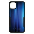 thumbnail image 1 of DistinctInk Case for iPhone 14 PRO (6.1" Screen) - OtterBox Commuter Custom Black Case - Bright Blue Curtain, 1 of 2