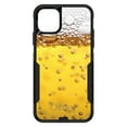 thumbnail image 1 of DistinctInk Case for iPhone 14 Pro MAX (6.7" Screen) - OtterBox Commuter Custom Black Case - Beer Glass Foam Bubbles, 1 of 2