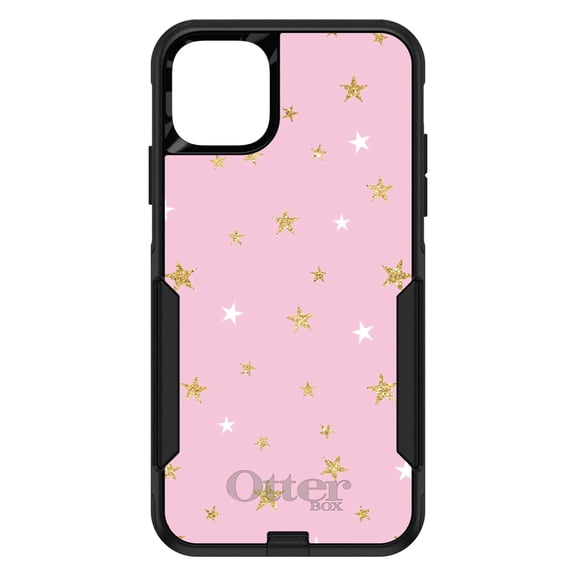 DistinctInk OtterBox Commuter Custom Case for Apple iPhone 14 Pro Max (6.7" Screen) - Stars Pattern - Shockproof Protection