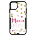 thumbnail image 1 of DistinctInk Case for iPhone 14 Pro MAX (6.7" Screen) - OtterBox Commuter Custom Black Case - Pink White Gold "Mama Bear", 1 of 2