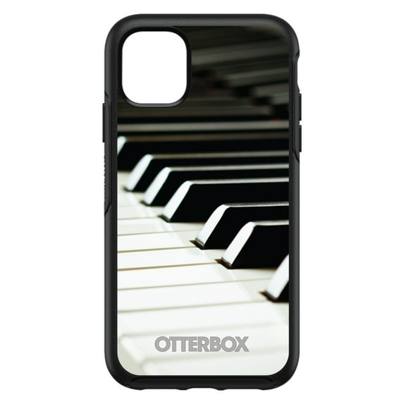 DistinctInk OtterBox Symmetry Custom Case for Apple iPhone 14 Pro Max (6.7" Screen) - Piano Keys Keyboard - Raised Bezel Screen Guard