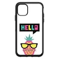 thumbnail image 1 of DistinctInk OtterBox Symmetry Custom Case for Apple iPhone 14 Pro Max (6.7" Screen) - Hello Cartoon Pineapple - Lightweight Grip, 1 of 2