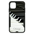thumbnail image 1 of DistinctInk Case for iPhone 15 (6.1" Screen) - OtterBox Commuter Custom Black Case - Piano Keys Keyboard, 1 of 2