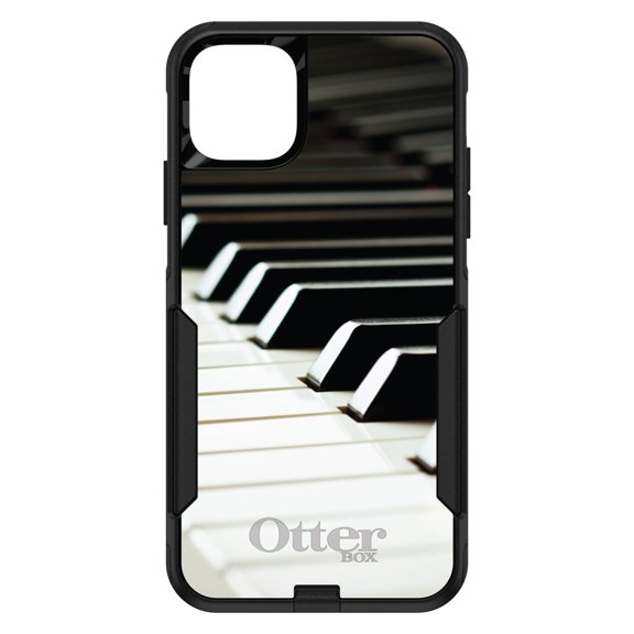 DistinctInk OtterBox Commuter Custom Case for Apple iPhone 15 (6.1" Screen) - Piano Keys Keyboard - Slim Profile Design