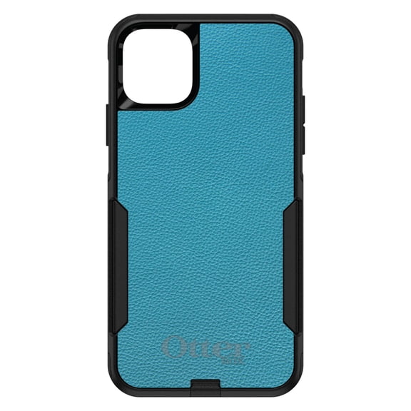 DistinctInk OtterBox Commuter Custom Case for Apple iPhone 15 (6.1" Screen) - Printed Faux Leather Image - Wireless Charging Compatible