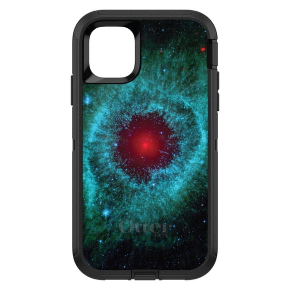 DistinctInk OtterBox Defender Custom Case for Apple iPhone 15 (6.1" Screen) - Show Your Love of Astronomy - Tempered Glass Back
