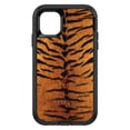 thumbnail image 1 of DistinctInk Case for iPhone 15 (6.1" Screen) - OtterBox Defender Custom Black Case - Yellow Black Tiger Fur Skin Print - Animal Print, 1 of 2