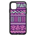 thumbnail image 1 of DistinctInk OtterBox Symmetry Custom Case for Apple iPhone 15 (6.1" Screen) - Pink Green Aztec Tribal - Shockproof Protection, 1 of 2